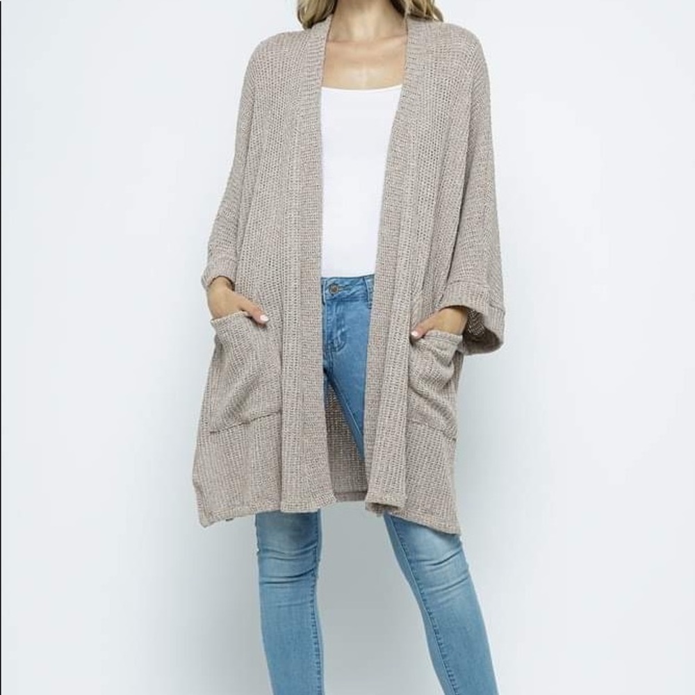spring summer knit sweater coat